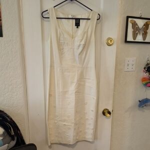 JAX | White Sleeveless Midi Dress